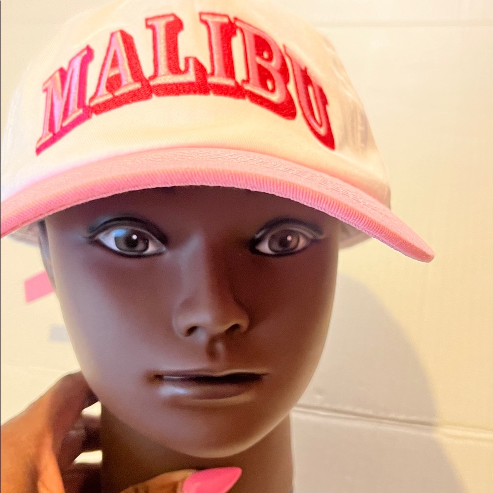 White and Pink Malibu Cap NWT - Picture 12 of 14
